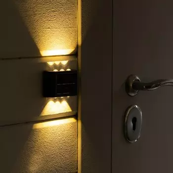 Садовый светильник на солнечной батарее «Настенный», 8.95.72.3 м, 6 LED, свечение тёплое белое