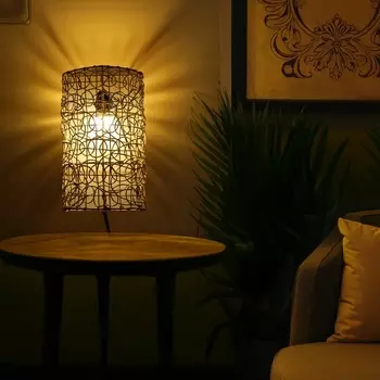 Светильник настенный из ротанга «Нить Ариадны», 1120 Вт, Е27, 241440 см