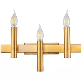 Светильник настенный Leonardo 3xE14 60Вт, размер 40x16,5x15 см, цвет бронза