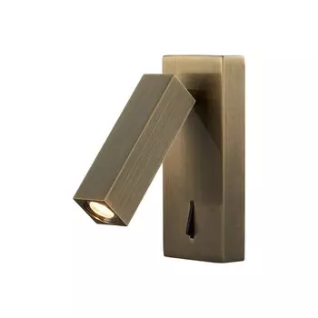 Светильник настенный Mantra Tarifa, LED, 210Лм, 3000К, 125х60х150 мм, цвет латунь