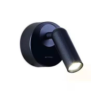 Светильник настенный поворотный светодиодный с выключателем Ambrella light, Wall, FW281, LED, 3 Вт, 225Lum, 4200К, цвет синий космос, песок