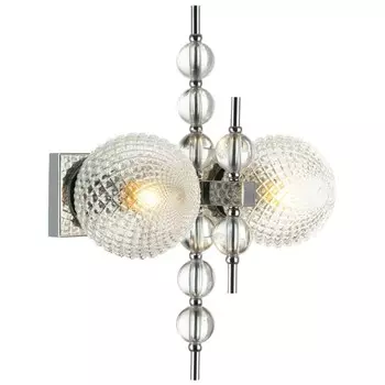 Светильник настенный Queenly 2xE27 40Вт, размер 20x35x46 см, цвет хром