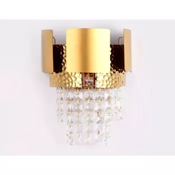 Светильник настенный с хрусталём Ambrella light, Traditional, TR5252, E14, цвет золото