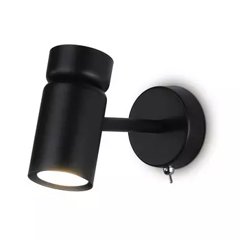 Светильник настенный с выключателем и сменной лампой Ambrella light, Move, TA13184, GU10, цвет чёрный