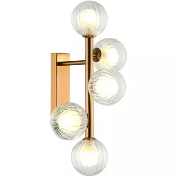 Светильник настенный Shardin 5xG9 LED 28x26,5x50,5 см, цвет бронза