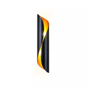 Светильник настенный со сменной лампой Ambrella light, Wall, FW241, G9, цвет чёрный, золото