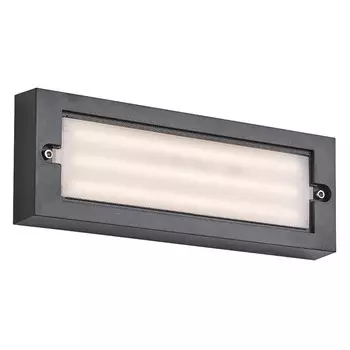 Светильник настенный уличный Escada, 30001W/03LED. 1х6Вт, LED, 577Лм, 3000К, 255х90х30 мм, цвет чёрный