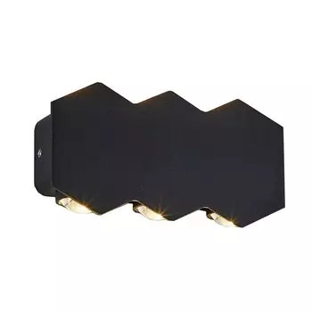 Светильник настенный уличный Escada, 30004W/02LED. 1х6Вт, LED, 492Лм, 3000KК, 155х80х35 мм, цвет чёрный