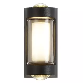 Светильник настенный уличный Escada, 30006W/01LED. 1х4Вт, LED, 320Лм, 3000KК, 95х45х53 мм, цвет чёрный