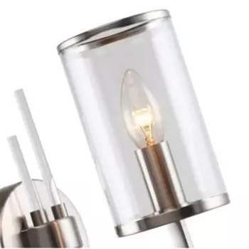 Светильник настенный Vase 1xЕ14 40Вт, размер 22x12x22 см, цвет никель