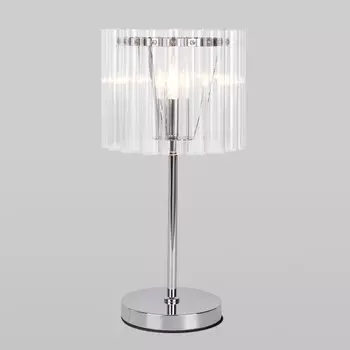 Светильник настольный Bogate's Flamel 01117/1, E14, 1х60Вт, 220х220х450 мм, цвет хром
