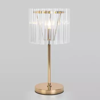 Светильник настольный Bogate's Flamel 01116/1, E14, 1х60Вт, 220х220х450 мм, цвет золото