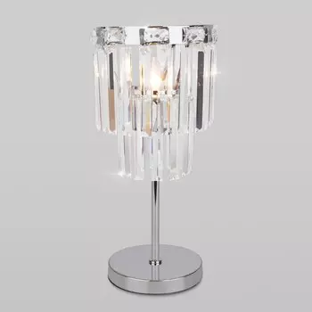 Светильник настольный Eurosvet Elegante 01136/1, E14, 1х60Вт, 200х200х450 мм, цвет хром
