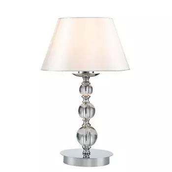 Светильник настольный Indigo, 13011/1T Chrome. 1х60Вт, E27, 250х250х440 мм, цвет белый