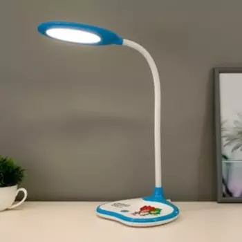 Светильник настольный ЭРА LED 6Вт синий 17х35х45см.