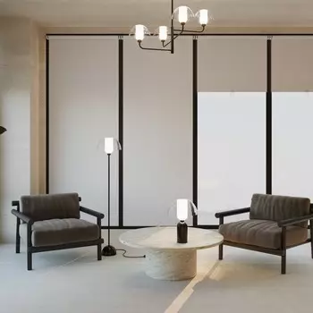 Светильник настольный Maytoni MOD177TL-01B, 1хE14, 40Вт, 30х30х42,5 см, цвет чёрный