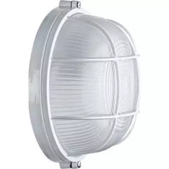 Светильник Navigator NBL-R2, Е27, 60 Вт, 220 В, IP54, круг, с решёткой, белый