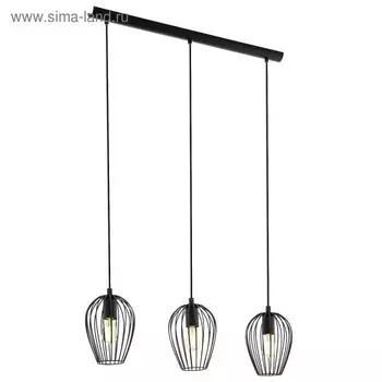 Светильник NEWTOWN 3x60Вт E27 черный 70x70x110см