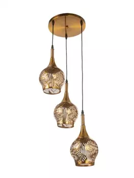 Светильник потолочный BayerLux Nicole, 340 Вт, Е27, медь, 373725 см