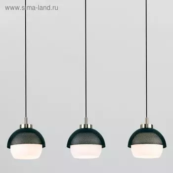 Светильник Nocciola, 3x60Вт E27, цвет чёрный