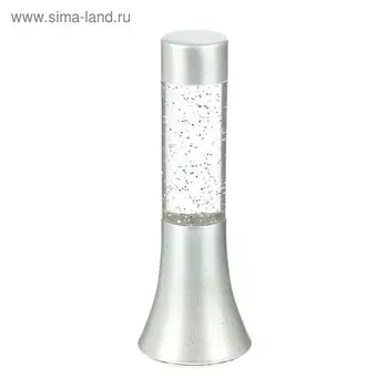 Светильник ночник Лава "Цилиндр хром", 17 см (от бат. 3хLR44)