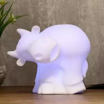 Светильник ночник, LED 0.5 Вт, белый, батарейка 3хAA