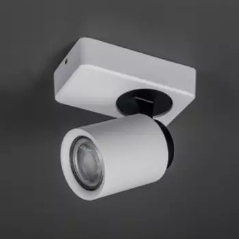 Светильник Норман, 1x50Вт GU10 белый, чёрный