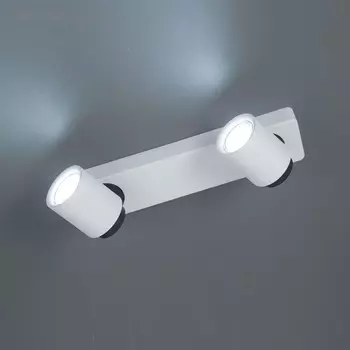 Светильник Норман, 2x50Вт GU10 белый, чёрный