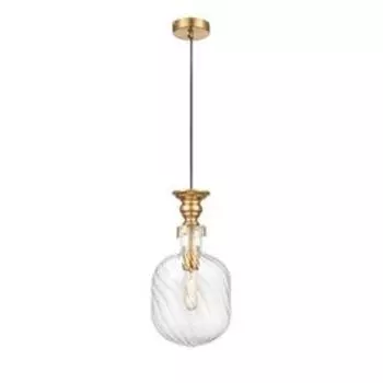 Светильник Nova, 1x60Вт E27, цвет чёрный, латунь