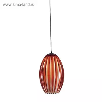 Светильник Октопус, 1x40Вт E27 хром, красный