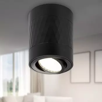 Светильник OL33 BK 1х12Вт MR16 GU10 IP20 чёрный 8х8х10 см
