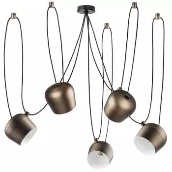 Светильник Omega, 5x40Вт E27, цвет коричневый