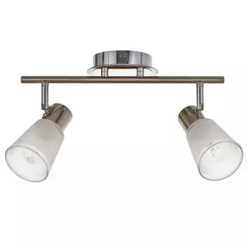 Светильник ЭкономСвет Оникс 2х60Вт Е14, хром 44х12х23 см