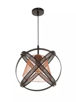 Светильник «Орбита» 140 Вт Е27 черный/медь 333333(+100)см