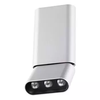 Светильник OVER, 12Вт LED, 3000К, 706лм, цвет белый/черный