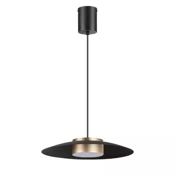 Светильник OVER, 18Вт LED, 4000К, 960лм, цвет чёрный/золото