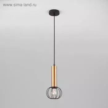 Светильник Parker, 1x40Вт E27, цвет чёрный;бронза