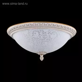 Светильник Pascal 3x40W E27, белое золото 37x37x19 см