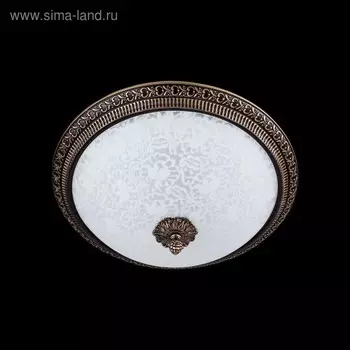 Светильник потолочный Maytoni C908-CL-03-R, 3хE27, 40Вт, 37х37х19 см, цвет бронза антик