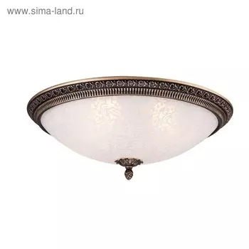 Светильник потолочный Maytoni C908-CL-04-R, 4хE27, 40Вт, 47х47х20 см, цвет бронза антик