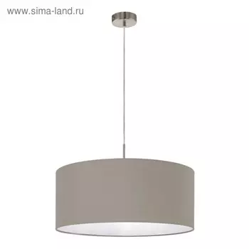 Светильник PASTERI 1x60Вт E27, никель, бежевый 53x53x110 см