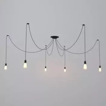 Светильник «Паук» черный 640 Вт E27 черный BayerLux