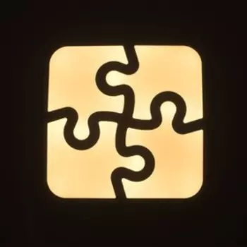 Светильник "Пазл" 45Вт LED 3000K белый 45x45x10см