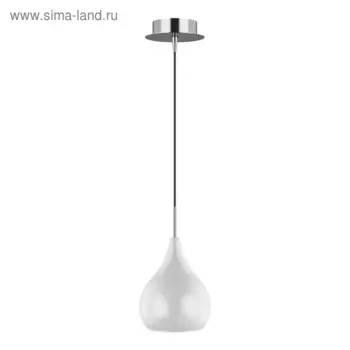 Светильник PENTOLA 1х40Вт E14 хром, белый 12x130см