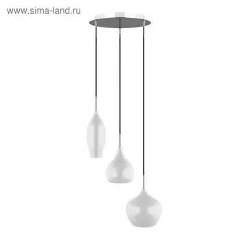 Светильник PENTOLA 3х40Вт E14 хром, белый 40x150см