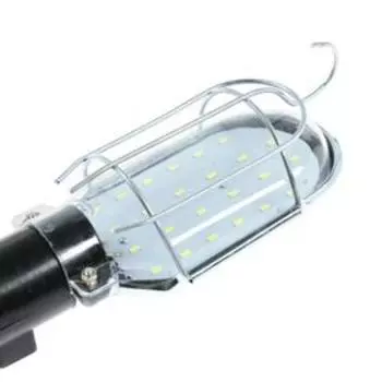 Светильник переносной светодиодный Luazon Lighting с выключателем, 10 Вт, 24 LED, 10 м, чёрный