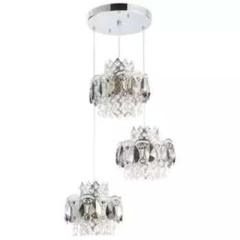 Светильник "Перлита" 3x40Вт E14 хром 45x45x95см