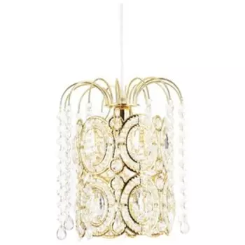 Светильник "Пирина" 1x40Вт E14 золото 21x21x95см