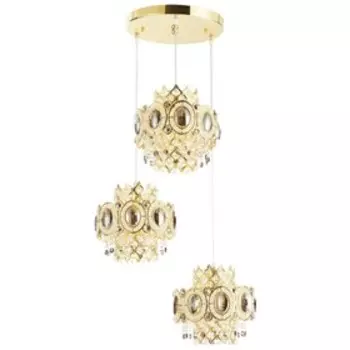 Светильник "Пирина" 3x40Вт E14 золото 45x45x95см