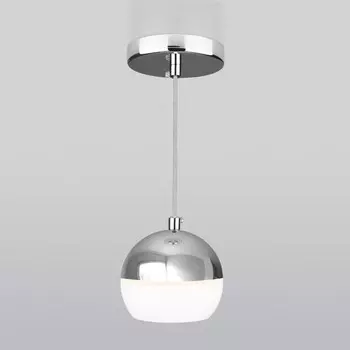 Светильник подвесной акцентный Elektrostandard, DLS023 LED 9 Вт, 100x100x900 мм, IP20, цвет белый, серебряный